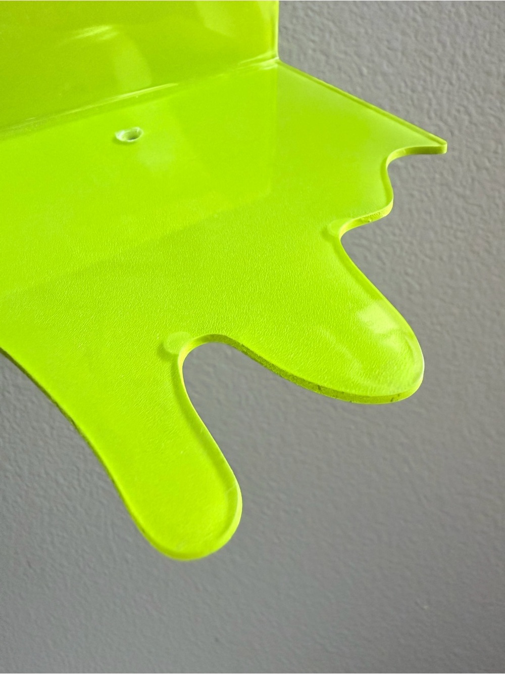 Neon Green Drip Wall Shelves - Set of 2 - Picture 6 of 10